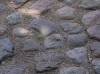 The cobblestone road was paved by broken jewish gravestones